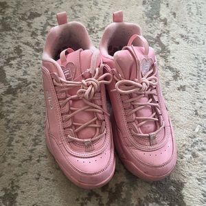 Women’s Fila Pink Disruptor Sneakers